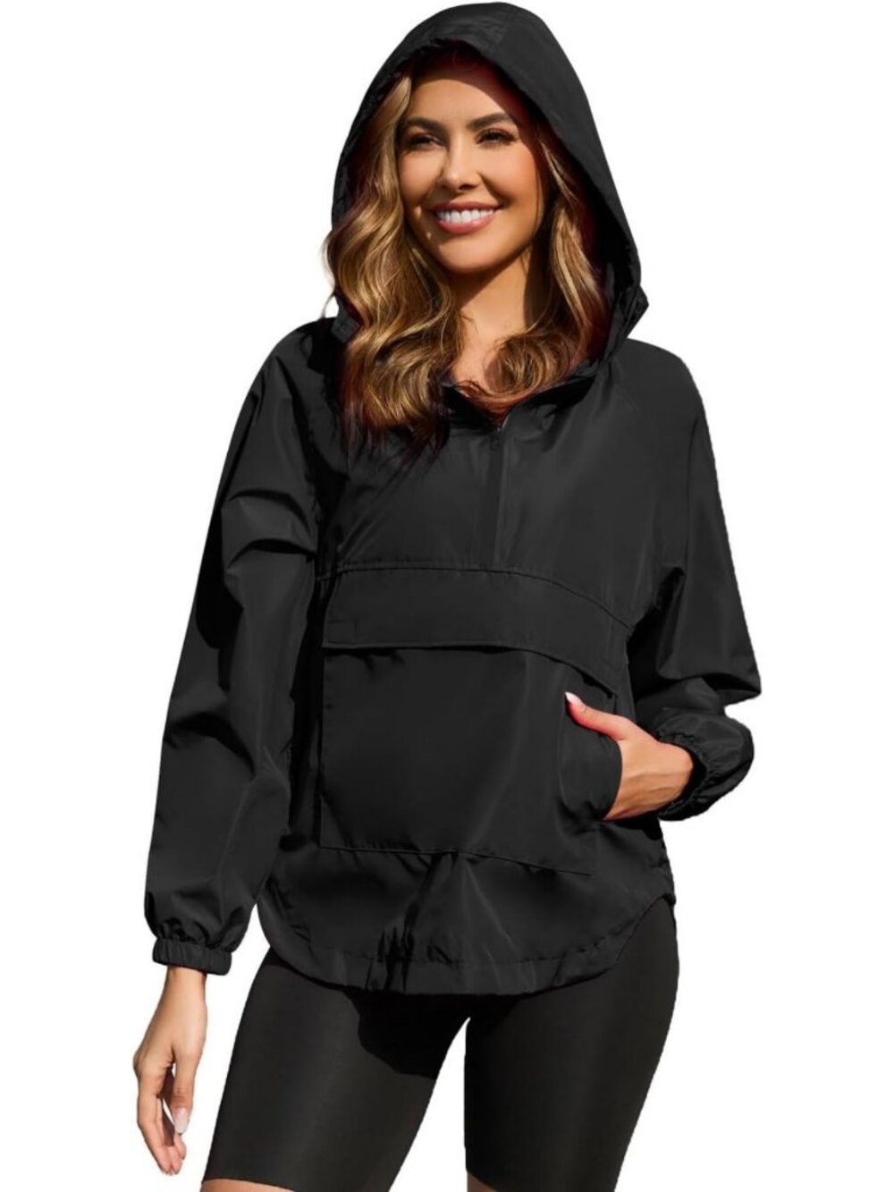Lightweight Packable Waterproof Raincoat for Women - Perfect for Running